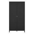 Maria Wardrobe with 2 Doors in Matt Black