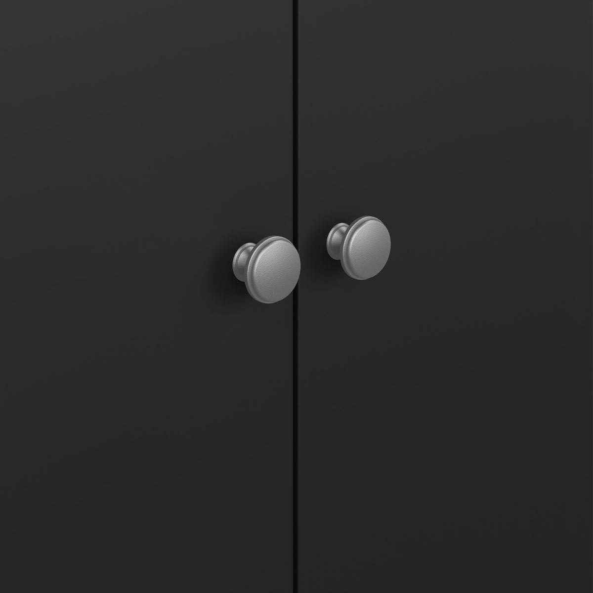 Maria Wardrobe with 2 Doors in Matt Black