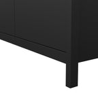 Maria Wardrobe with 2 Doors in Matt Black