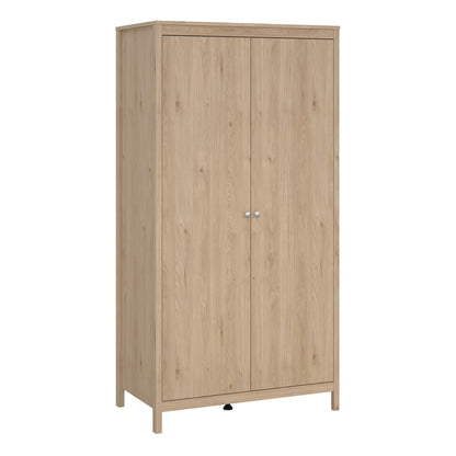Maria Wardrobe with 2 Doors in Jackson Hickory Oak