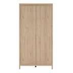 Maria Wardrobe with 2 Doors in Jackson Hickory Oak