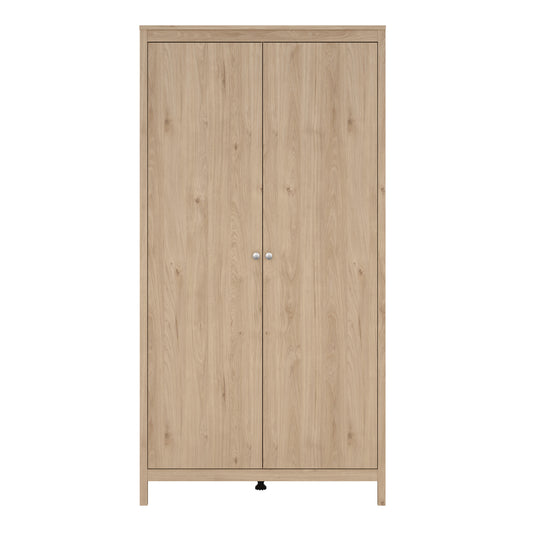 Maria Wardrobe with 2 Doors in Jackson Hickory Oak