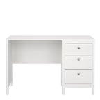 Maria 3 Drawer Dressing Table/ Desk in White