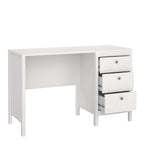 Maria 3 Drawer Dressing Table/ Desk in White