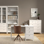 Maria 3 Drawer Dressing Table/ Desk in White