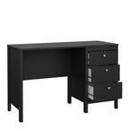 Maria 3 Drawer Dressing Table/ Desk in Matt Black