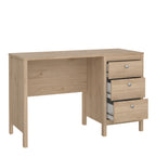 Maria 3 Drawer Dressing Table/ Desk in Jackson Hickory Oak