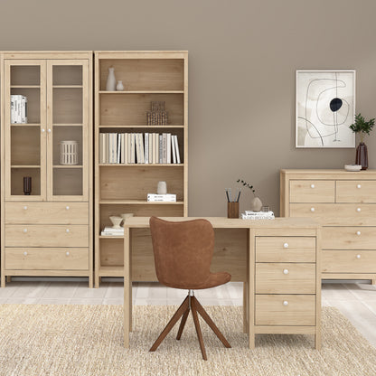 Maria 3 Drawer Dressing Table/ Desk in Jackson Hickory Oak