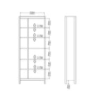 Maria Bookcase in White
