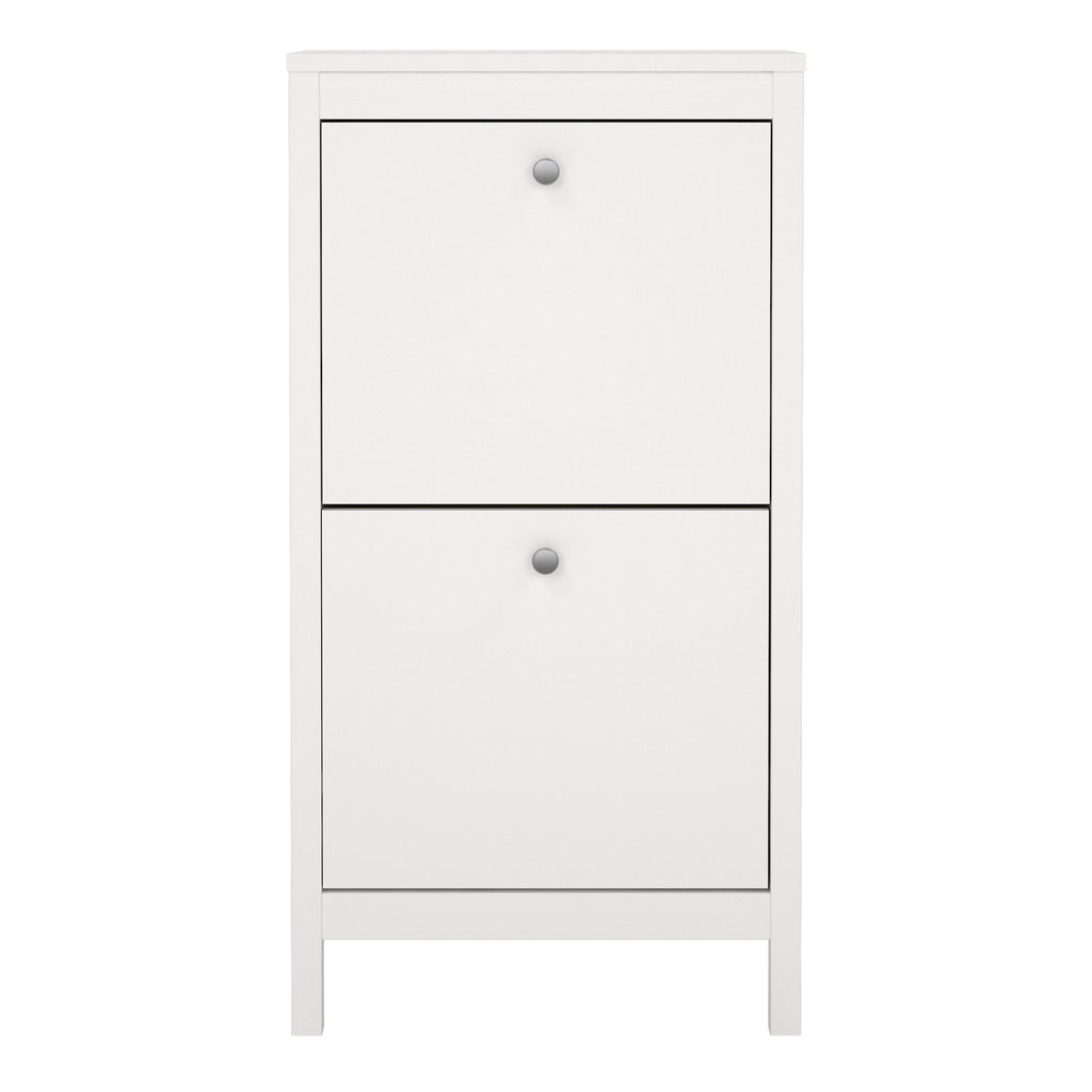 Maria Shoe Cabinet 2 Flip Down Doors White