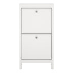 Maria Shoe Cabinet 2 Flip Down Doors White