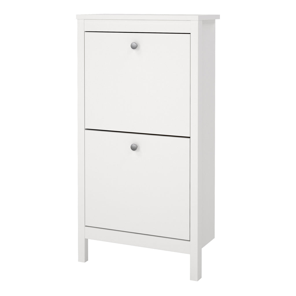 Maria Shoe Cabinet 2 Flip Down Doors White