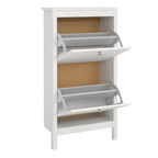 Maria Shoe Cabinet 2 Flip Down Doors White