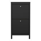 Maria Shoe Cabinet 2 Flip Down Doors Matt Black
