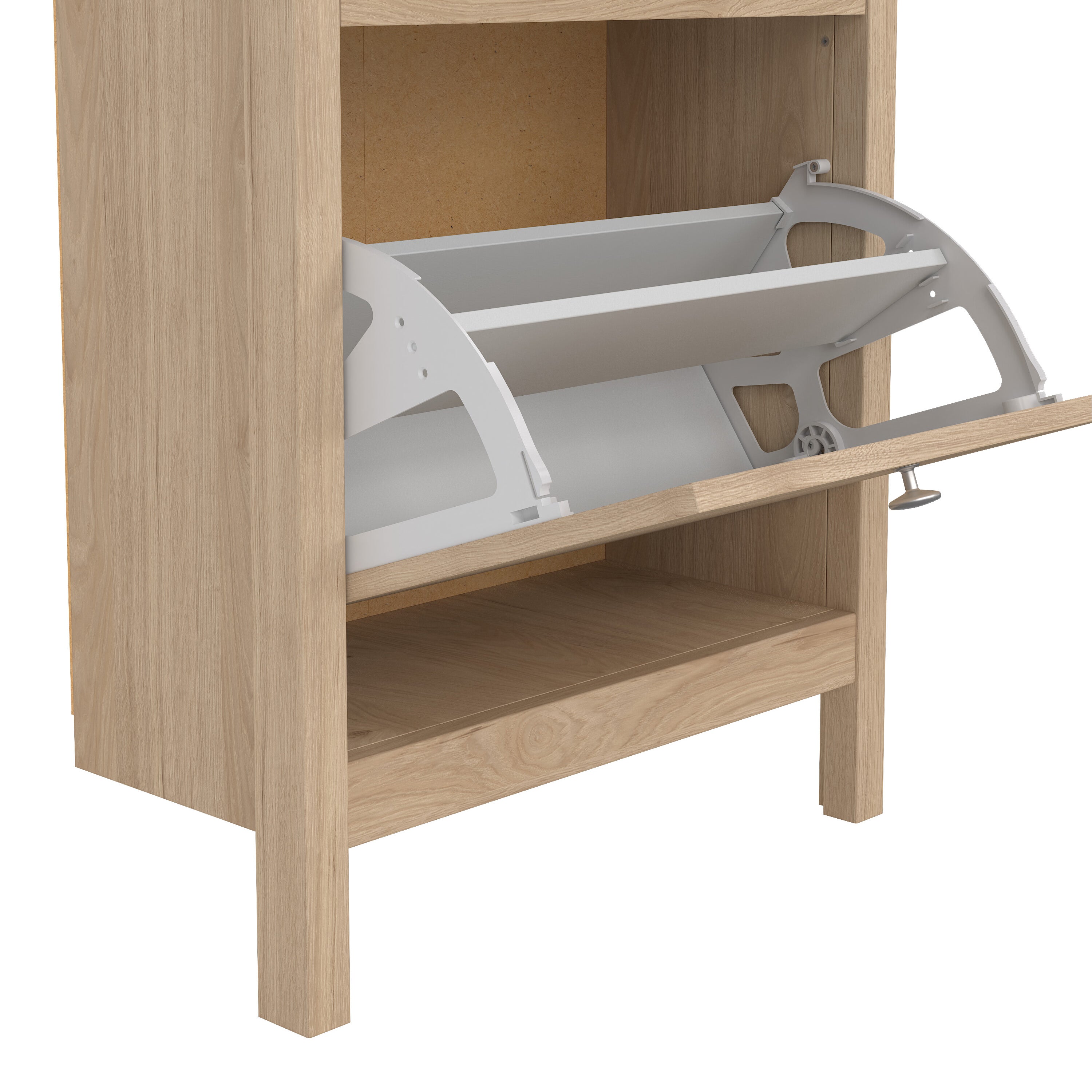 Maria Shoe Cabinet 2 Doors in Jackson Hickory Oak