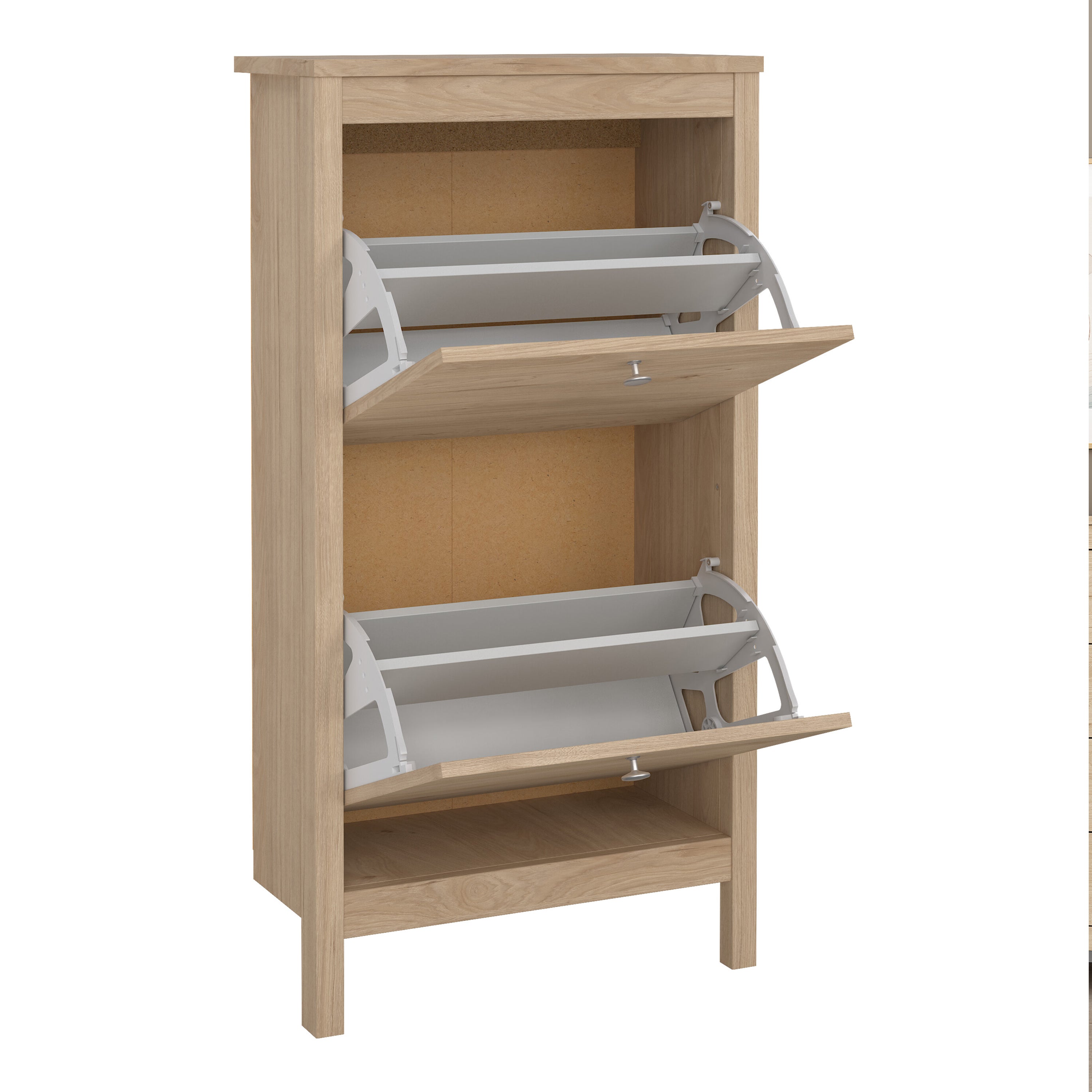 Maria Shoe Cabinet 2 Doors in Jackson Hickory Oak