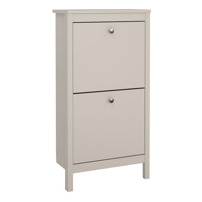 Maria Shoe Cabinet 2 Flip Down Doors in Cashmere