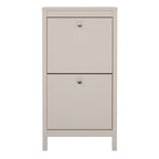 Maria Shoe Cabinet 2 Flip Down Doors in Cashmere