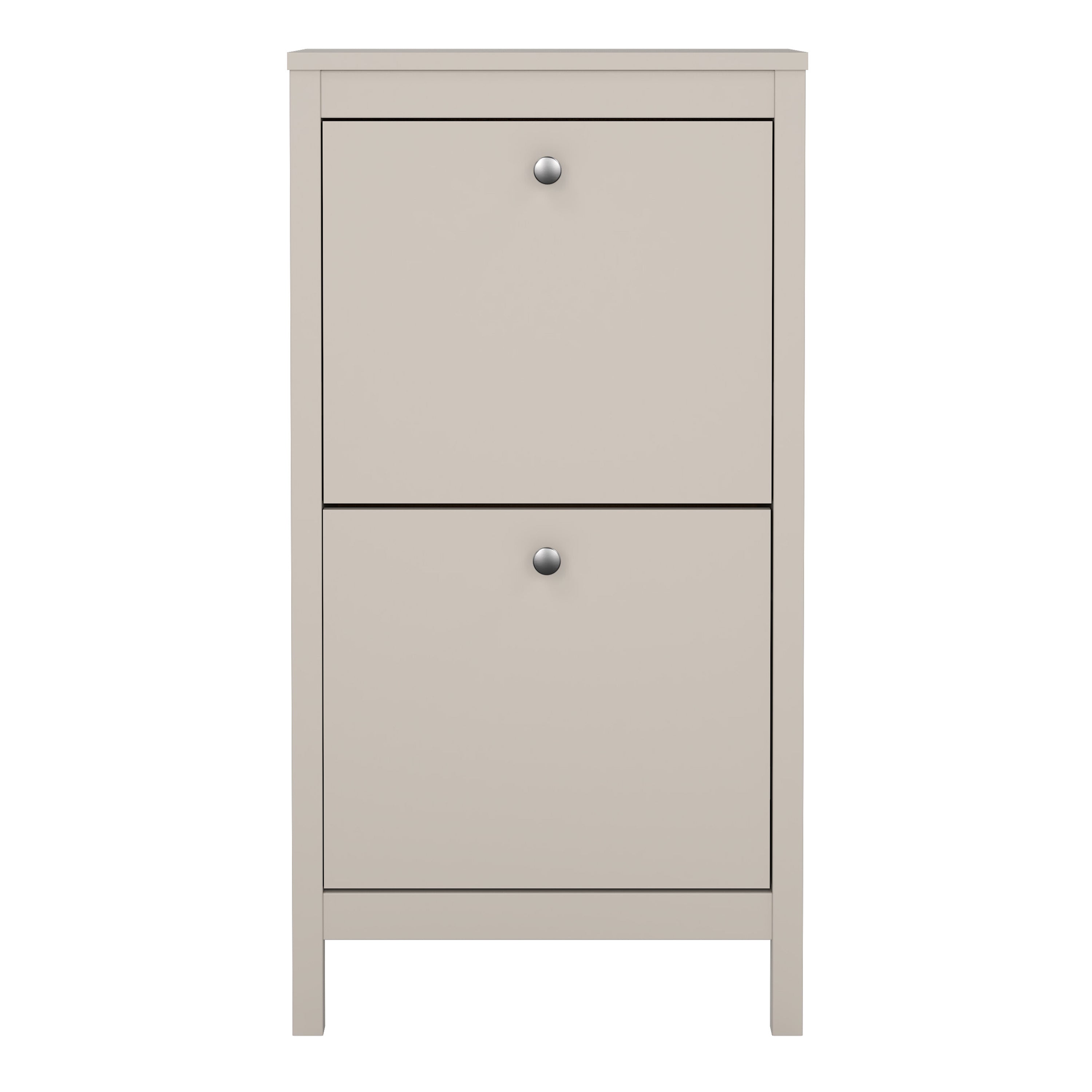 Maria Shoe Cabinet 2 Flip Down Doors in Cashmere