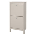 Maria Shoe Cabinet 2 Flip Down Doors in Cashmere