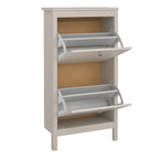 Maria Shoe Cabinet 2 Flip Down Doors in Cashmere