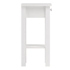 Maria Bedside Table with 1 Drawer in White