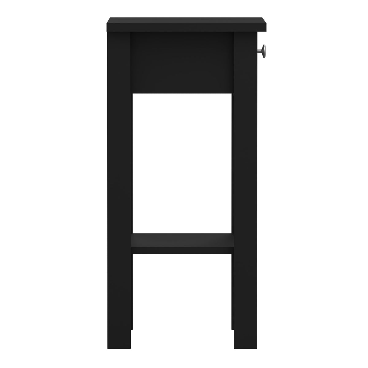 Maria Bedside Table with 1 Drawer in Matt Black