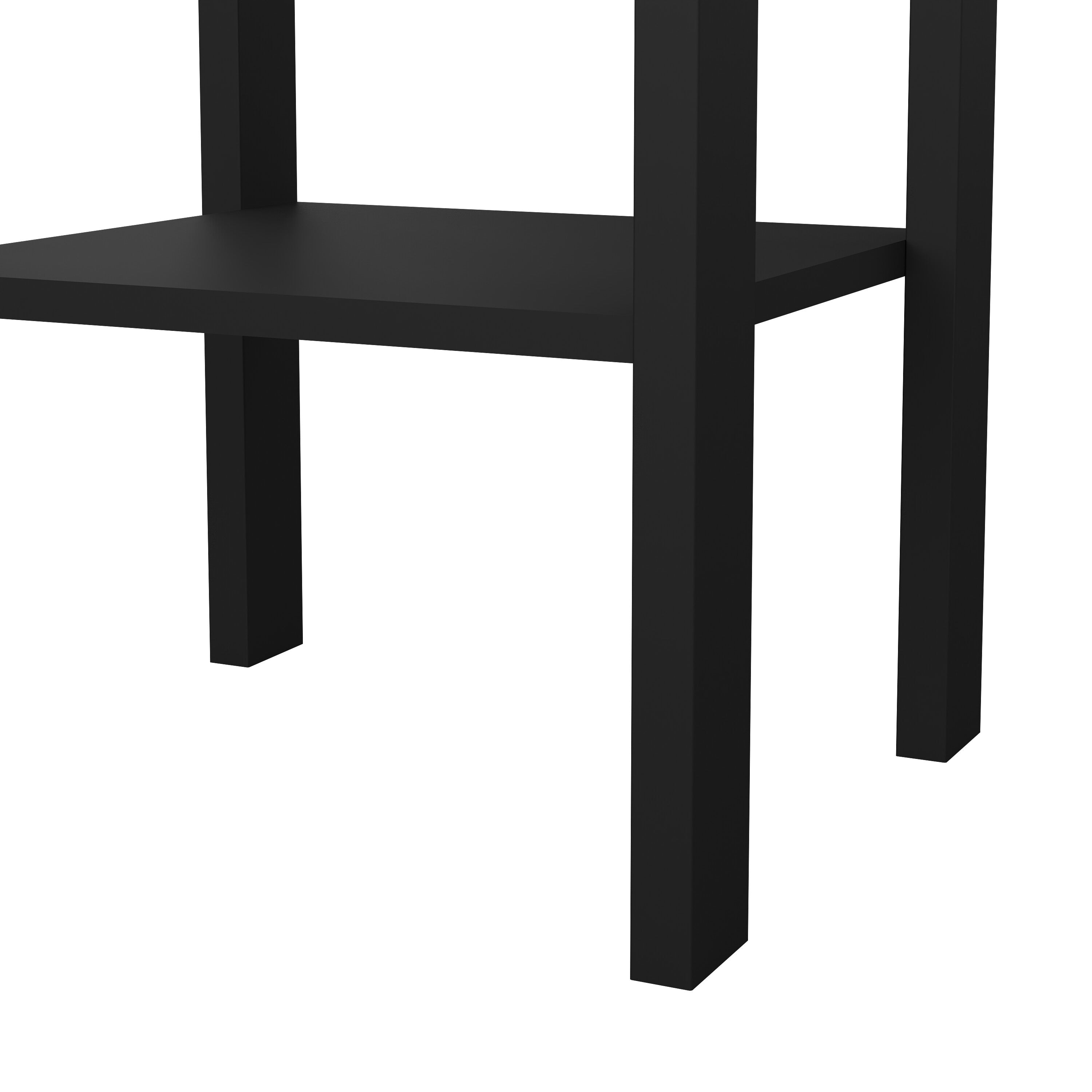 Maria Bedside Table with 1 Drawer in Matt Black