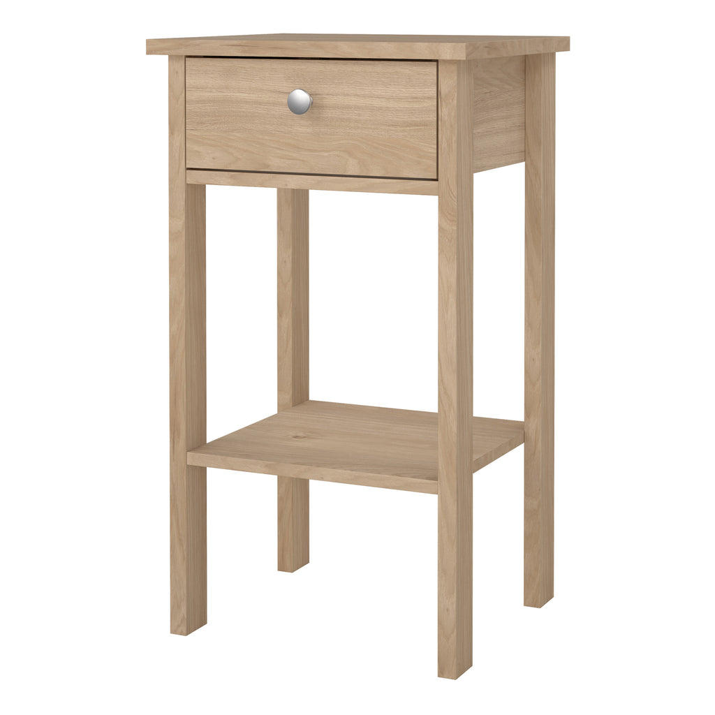 Maria Bedside Table with 1 Drawers in Jackson Hickory Oak