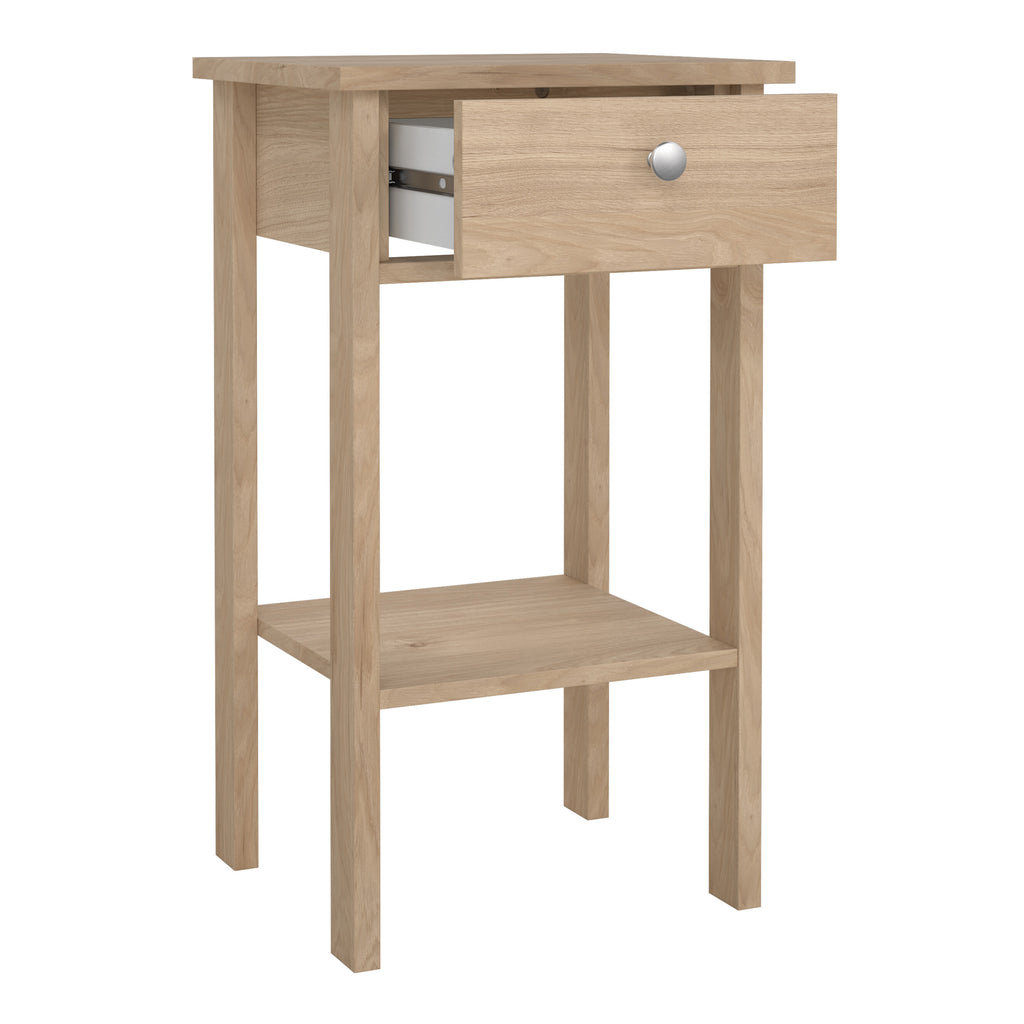 Maria Bedside Table with 1 Drawers in Jackson Hickory Oak