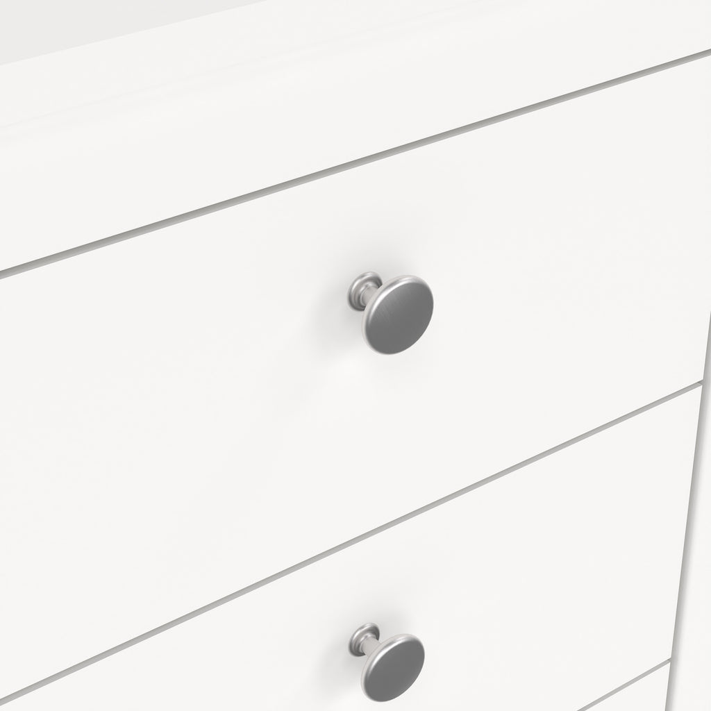 Maria Bedside Table 3 Drawers in White