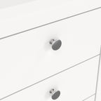 Maria Bedside Table 3 Drawers in White