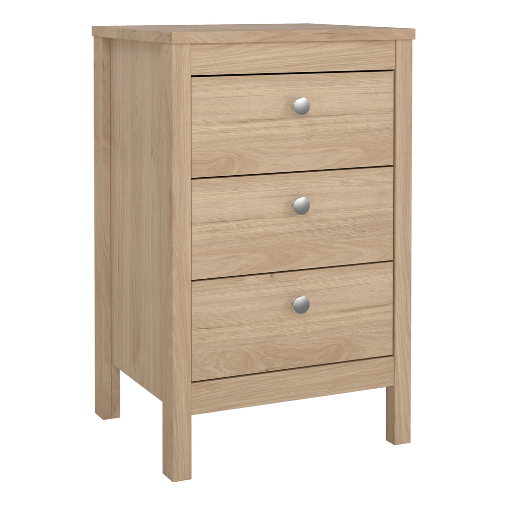 Maria Bedside Table 3 Drawers in Jackson Hickory Oak