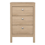 Maria Bedside Table 3 Drawers in Jackson Hickory Oak