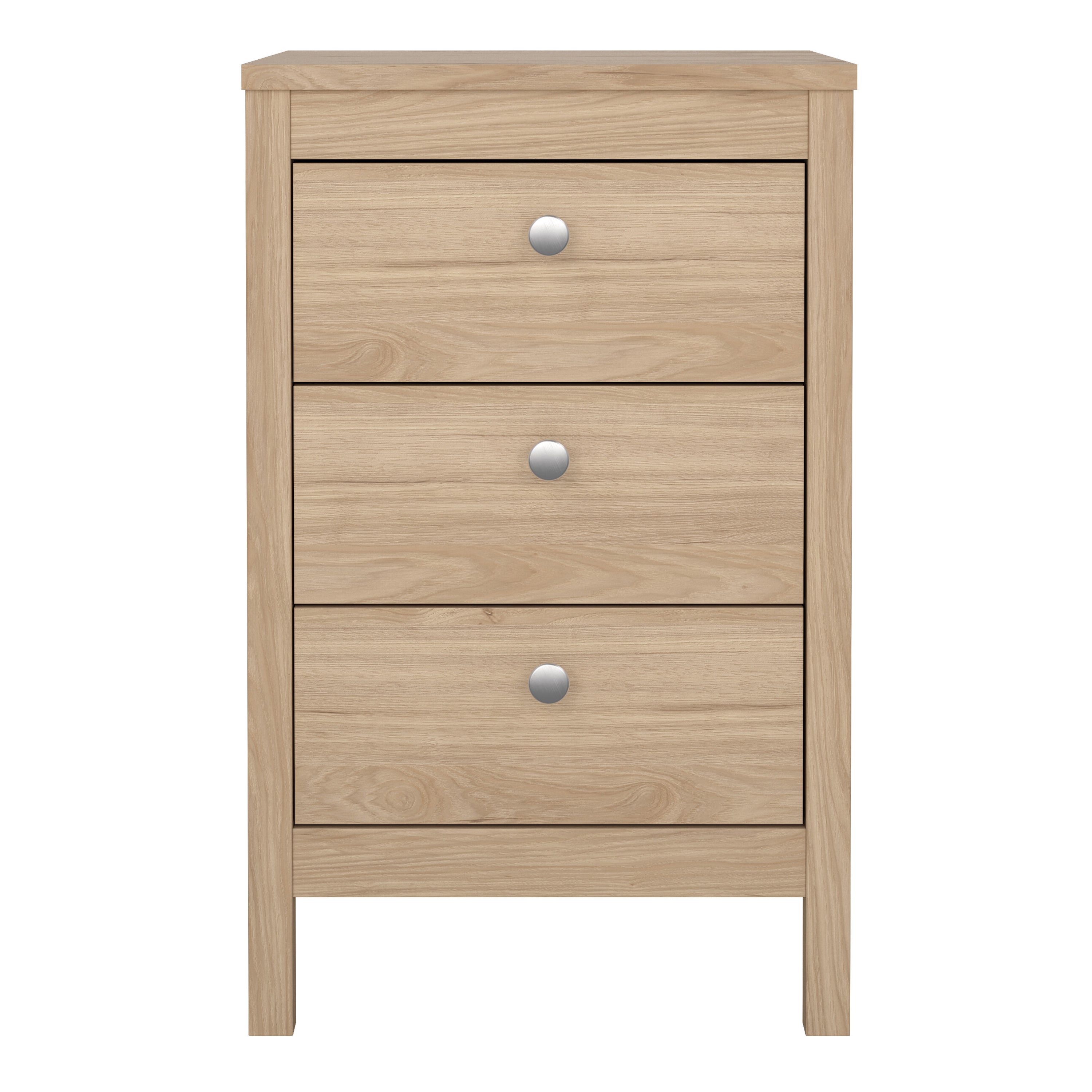 Maria Bedside Table 3 Drawers in Jackson Hickory Oak