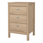Maria Bedside Table 3 Drawers in Jackson Hickory Oak