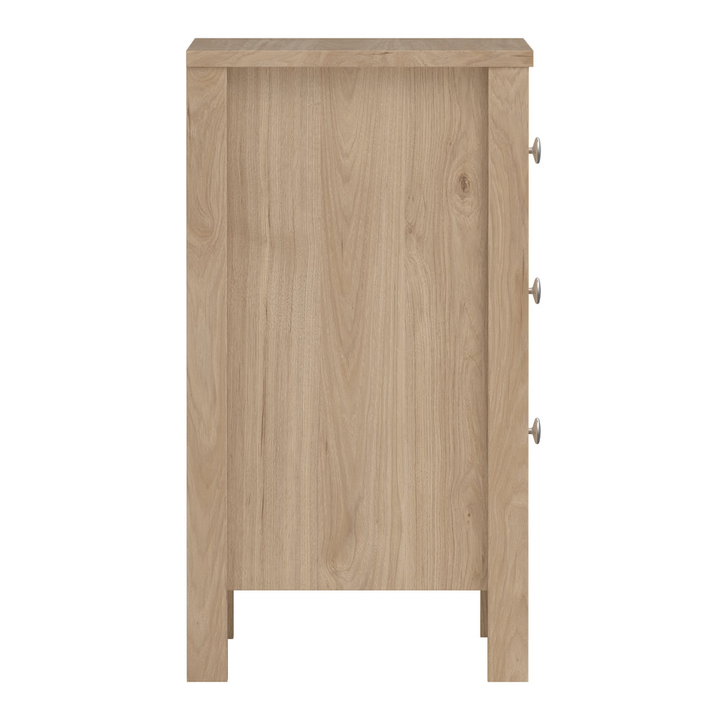 Maria Bedside Table 3 Drawers in Jackson Hickory Oak
