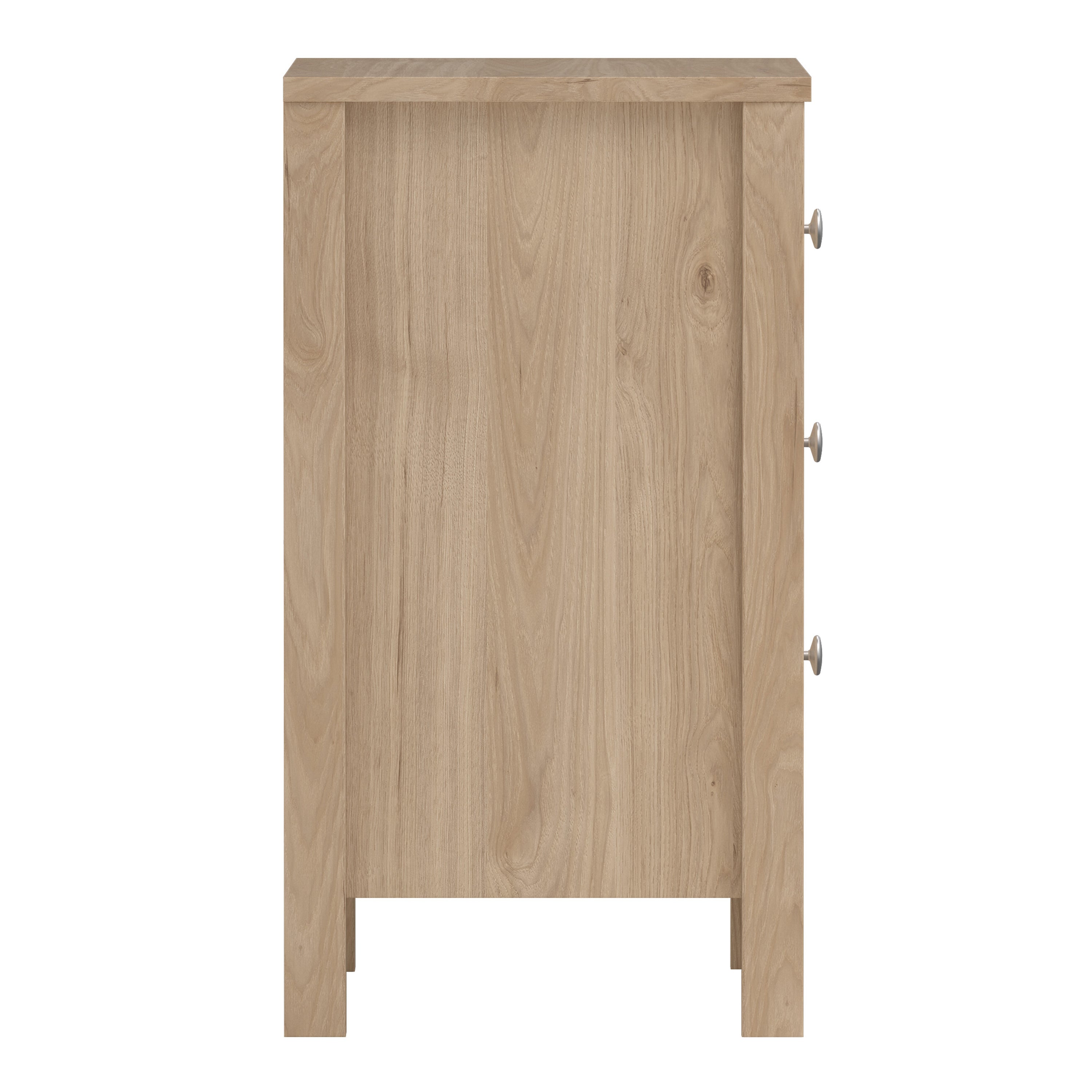 Maria Bedside Table 3 Drawers in Jackson Hickory Oak
