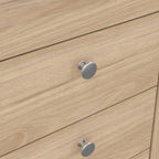 Maria Bedside Table 3 Drawers in Jackson Hickory Oak