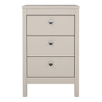 Maria Bedside Table 3 Drawers in Cashmere