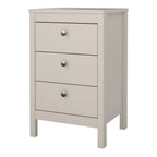 Maria Bedside Table 3 Drawers in Cashmere