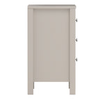 Maria Bedside Table 3 Drawers in Cashmere