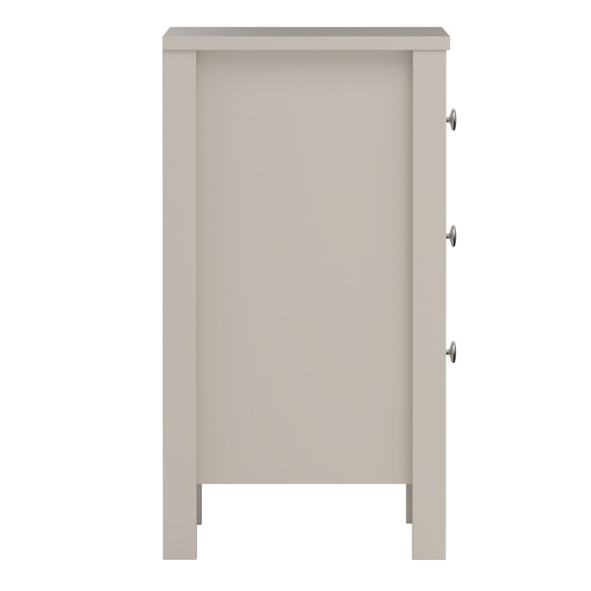 Maria Bedside Table 3 Drawers in Cashmere