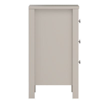 Maria Bedside Table 3 Drawers in Cashmere