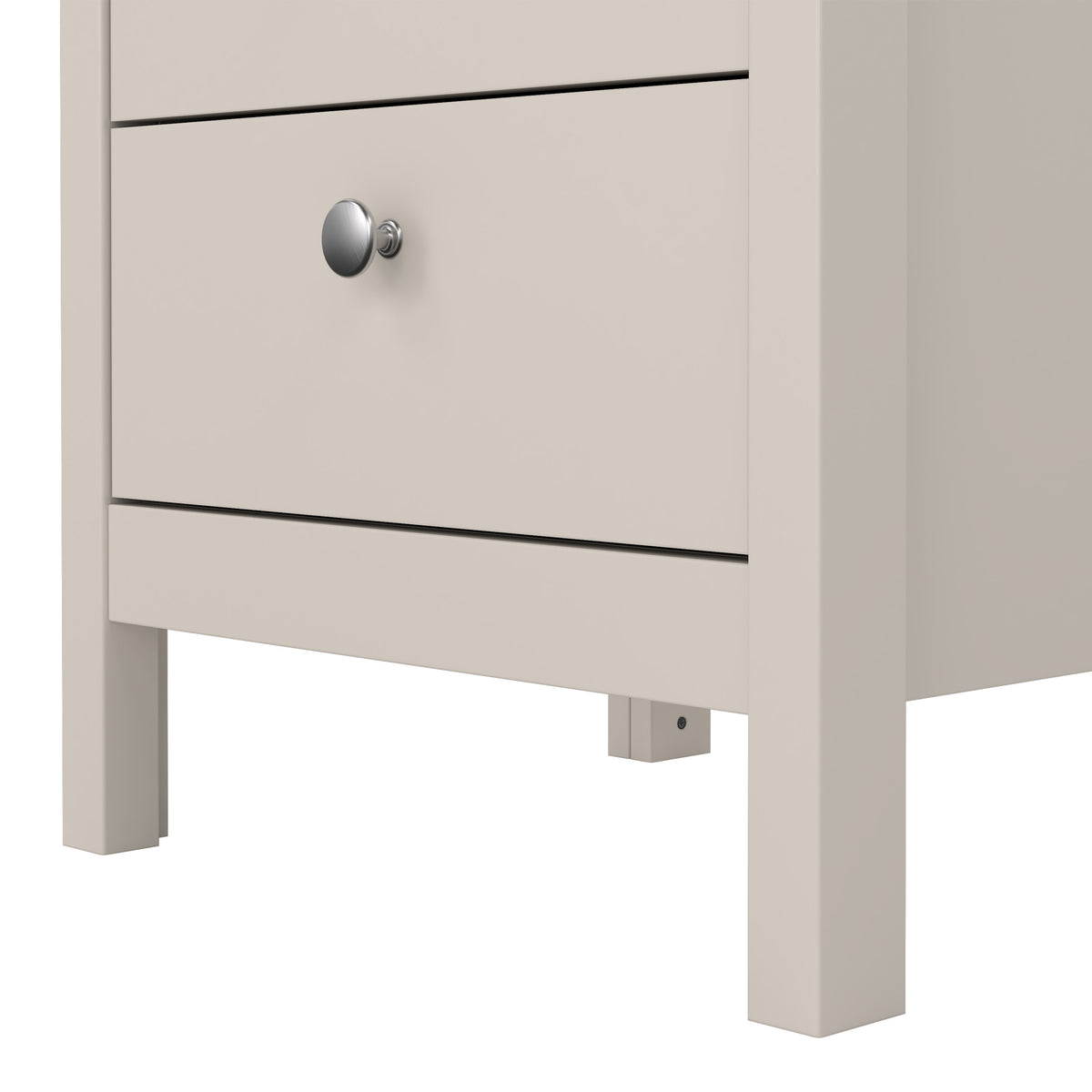 Maria Bedside Table 3 Drawers in Cashmere