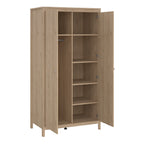 Maria Trio - 2 Drawer Bedside/ 3 + 2 Drawer Chest/ 2 Door Wardrobe in Jackson Hickory Oak