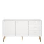 Carlisle Sideboard 2 Doors + 3 Drawers White