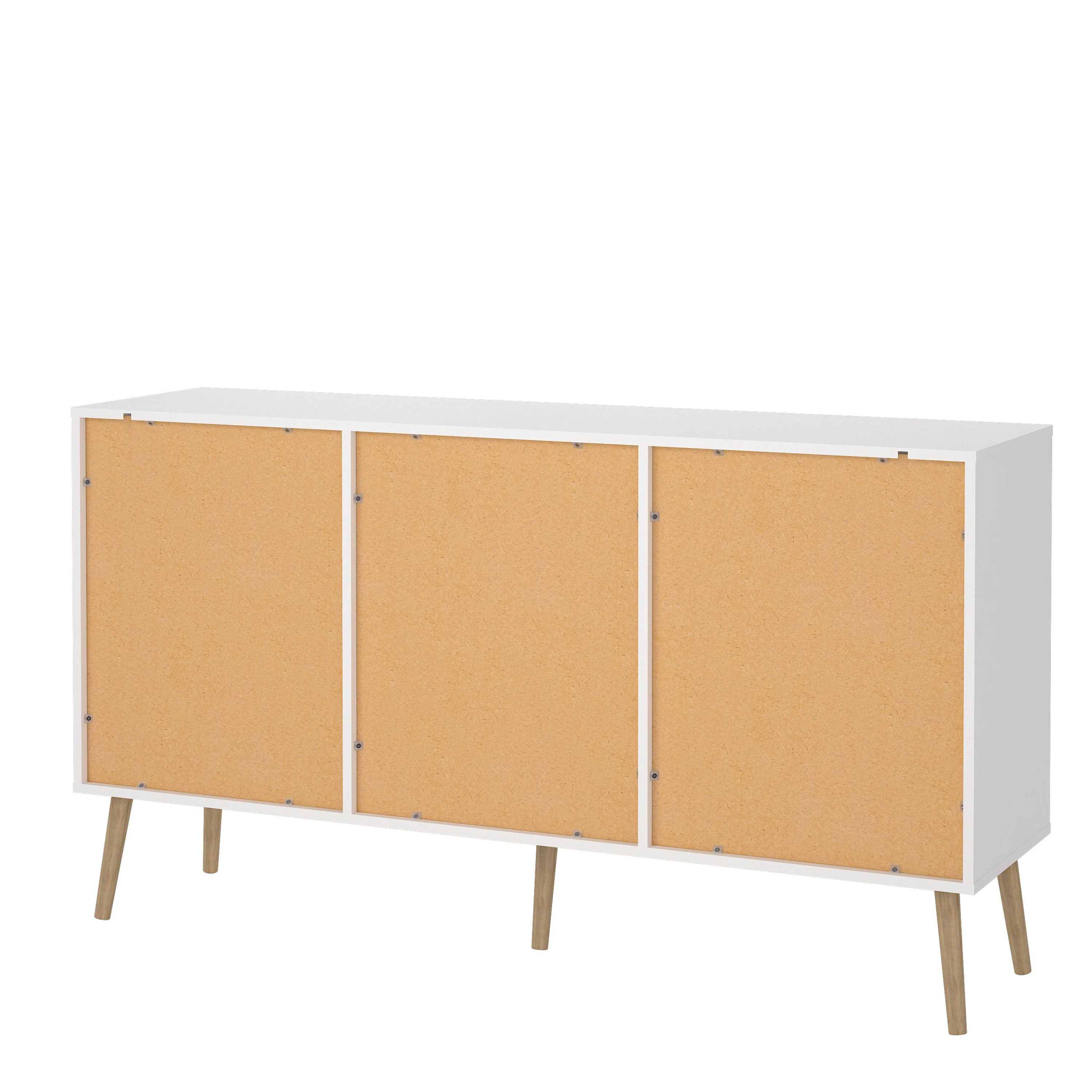 Carlisle Sideboard 2 Doors + 3 Drawers White