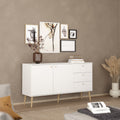 Carlisle Sideboard 2 Doors + 3 Drawers White