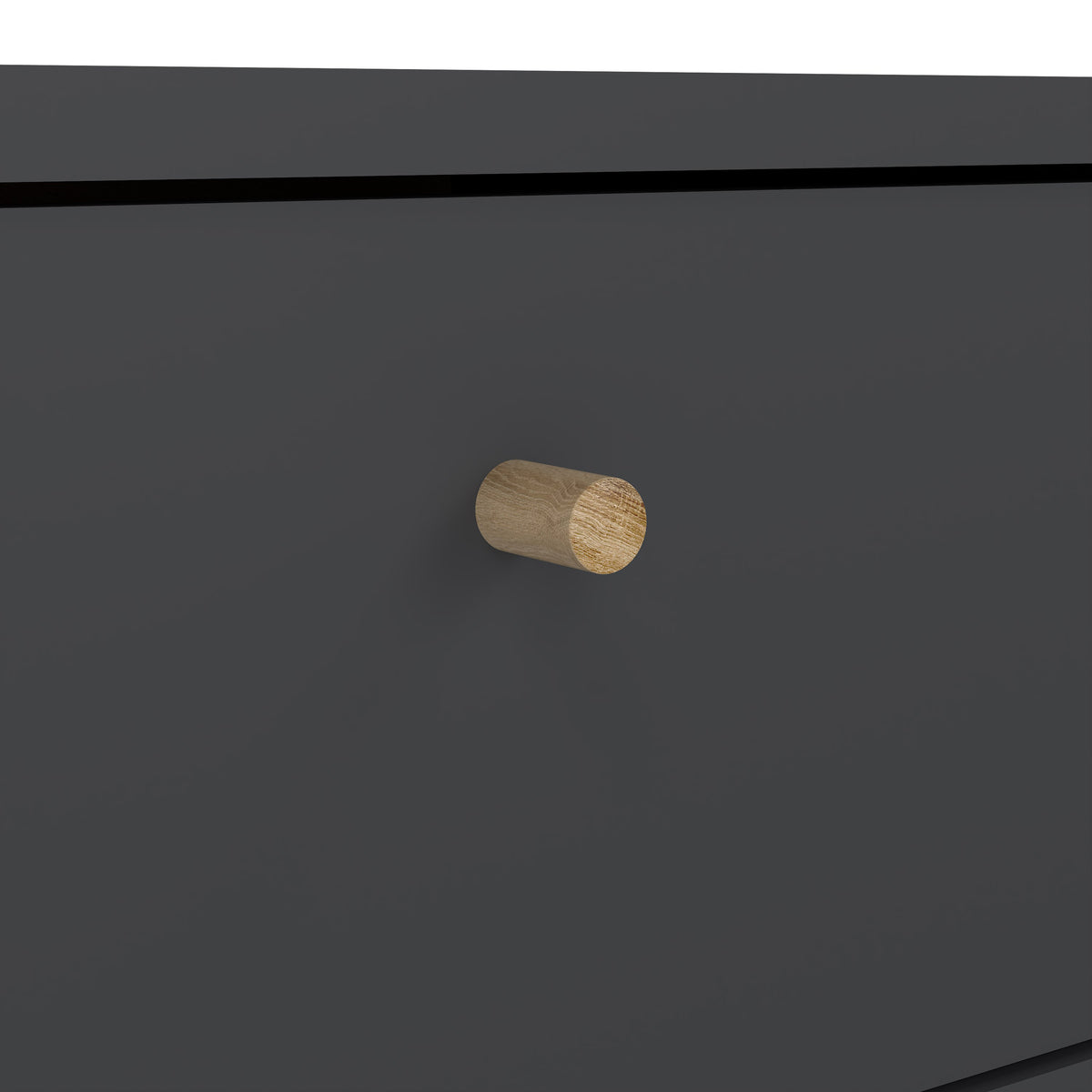 Carlisle 1 Door 1 Drawer Bedside Dark Grey